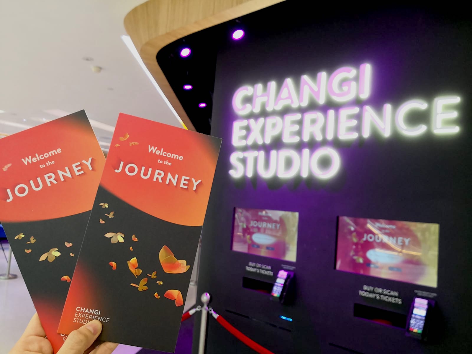 The Travel Guide used at the Changi Experience Studio